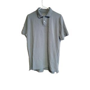 J. Crew Vintage Polo Golf Polo, Gray Short Sleeve, Men's Size LG